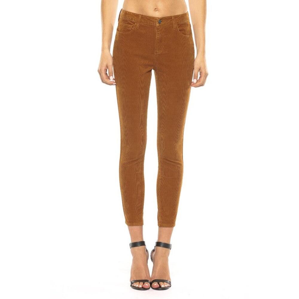 Corduroy Crop Skinny Pant- Caramel
